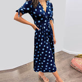 Onutė – Elegantiška taškuota suknelė