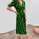Onutė – Elegantiška taškuota suknelė