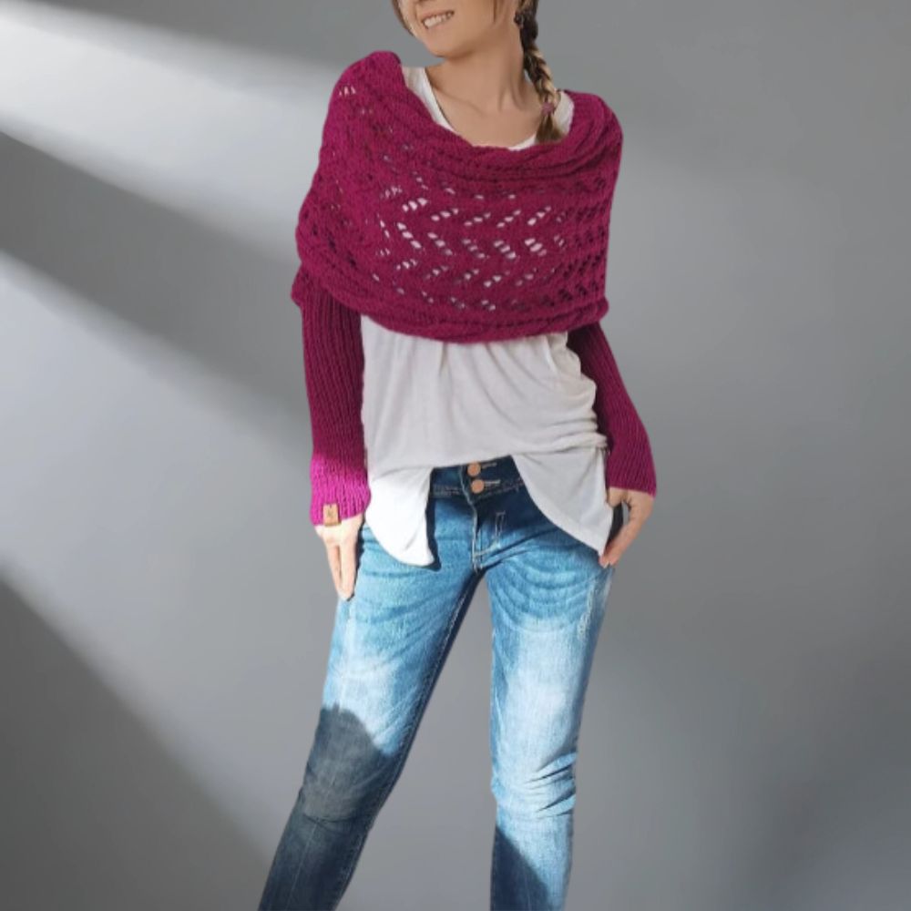 Celeste™ - Elegantiška megzta šalikas