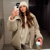 Karla – Minkštas teddy paltas