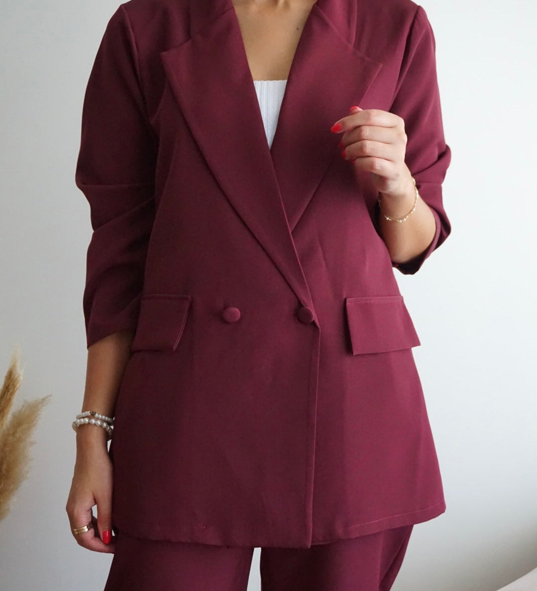 Raimonda – bordo spalvos komplektas